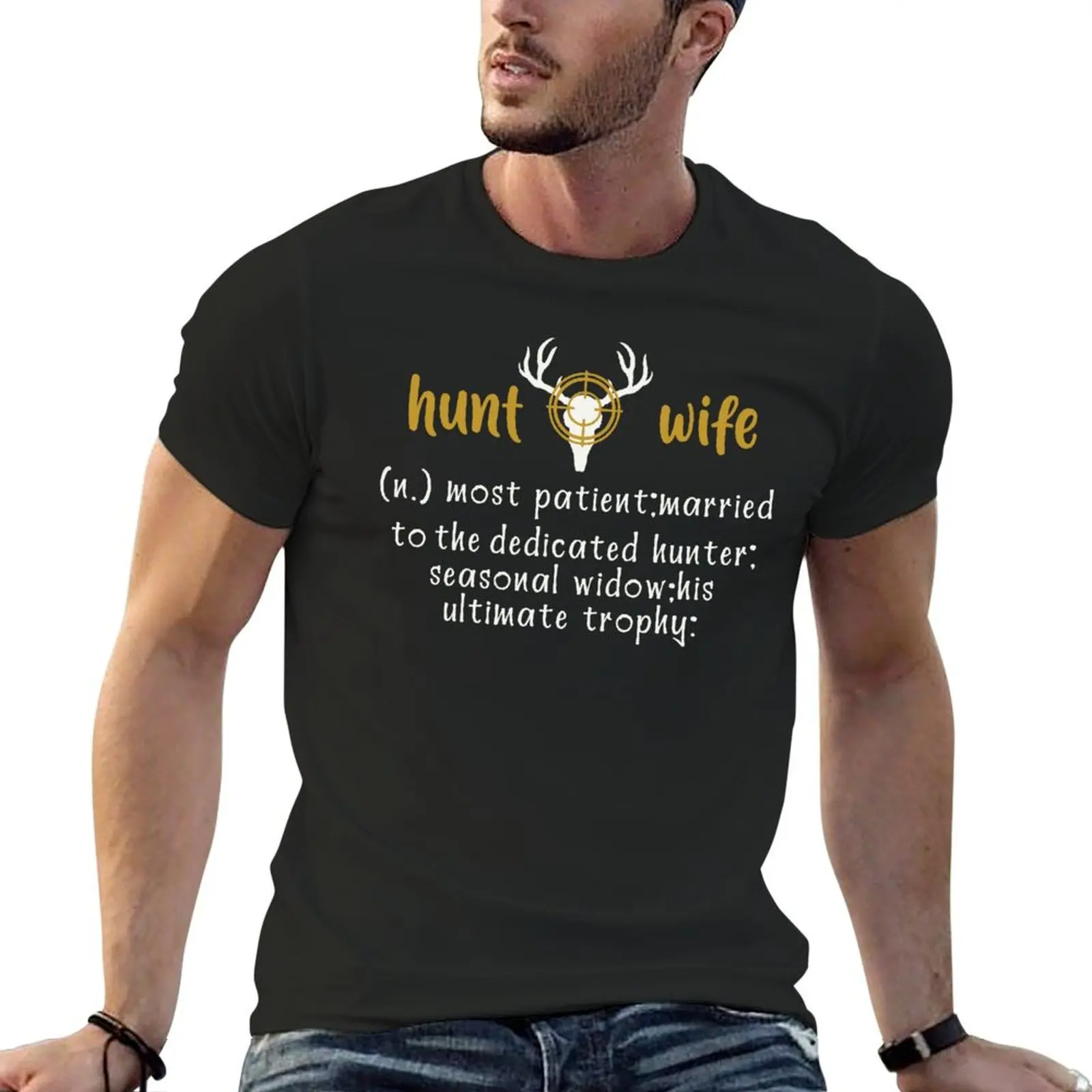 

Hunting Wife Shirt T-shirt oversized funnys sublime mens champion t shirts