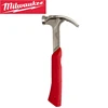 Milwaukee 48-22-9019 Finish Hammer 12oz Smooth Face Hybrid Claw Shock Absorbing Handle High Impact Force Tool Hammer 1