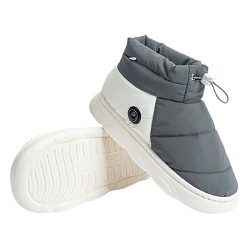 Unisex Winter Heated Shoes with 3 Heating Levels Women Men Electric Heating Slippers Rechargeable for Indoor House Home Office 5