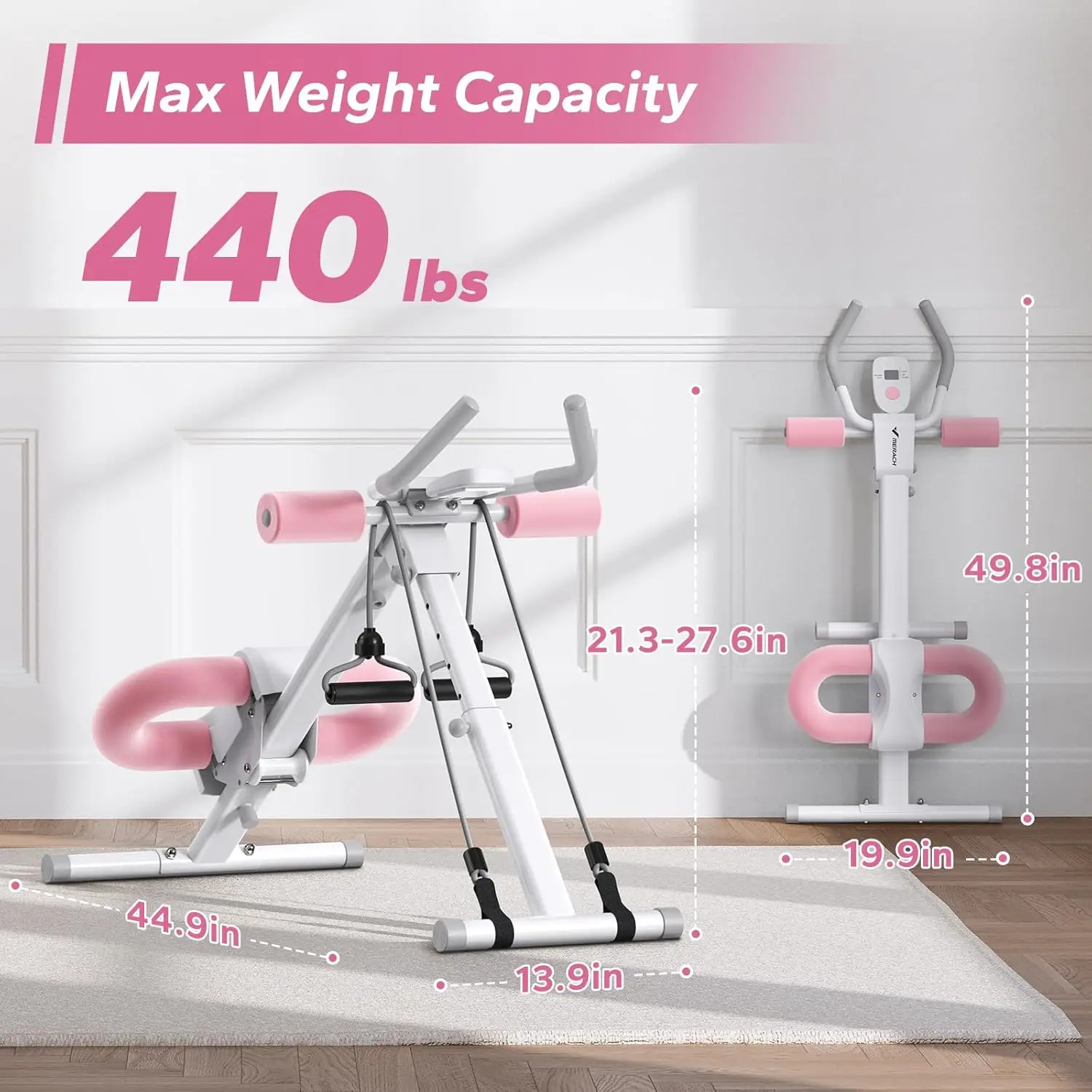 Adjustable abdominal training equipment. Foldable home gym. 28 S47d56cc38df242f3ac0f74ef4b5f6528b