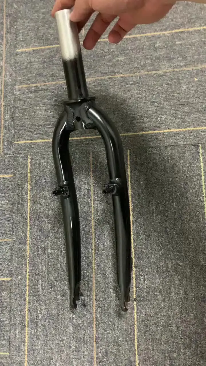Fourche Rigide Acier 20 Pouces – Frein V – Pivot 25,4 Mm – Vélo Pliant Minivelo