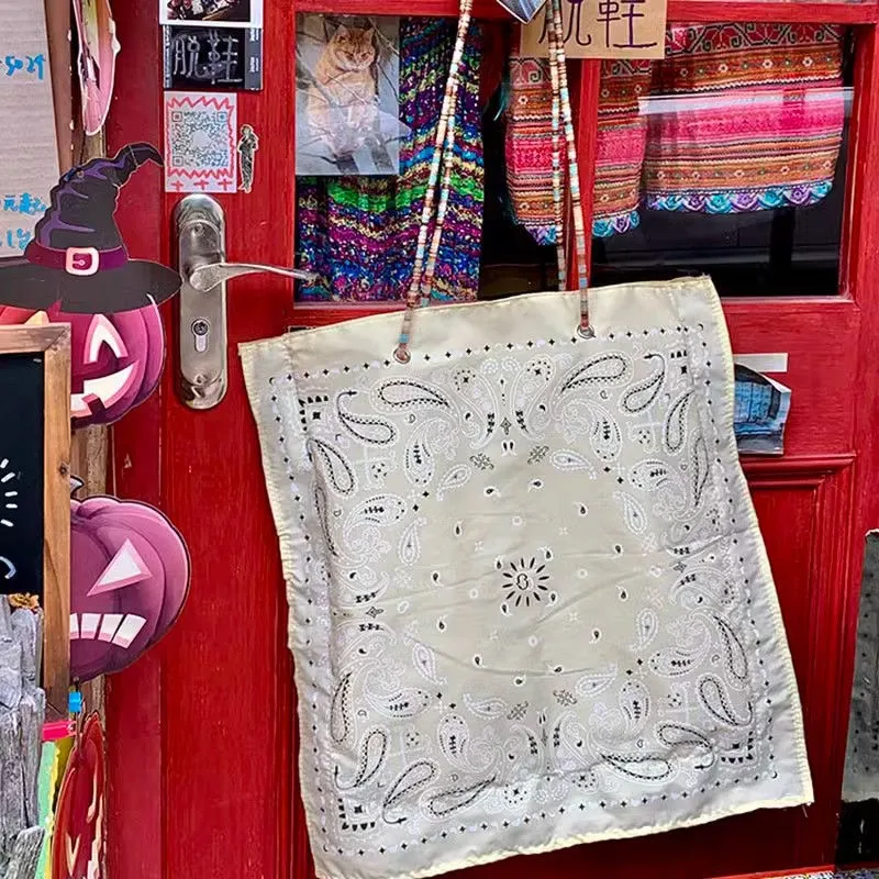 JIAERDI Flower Printed Canvas Shoulder Bags Women Fashionable Large Capacity Casual Underarm Tote Bag Versatile Handbag Bolsos