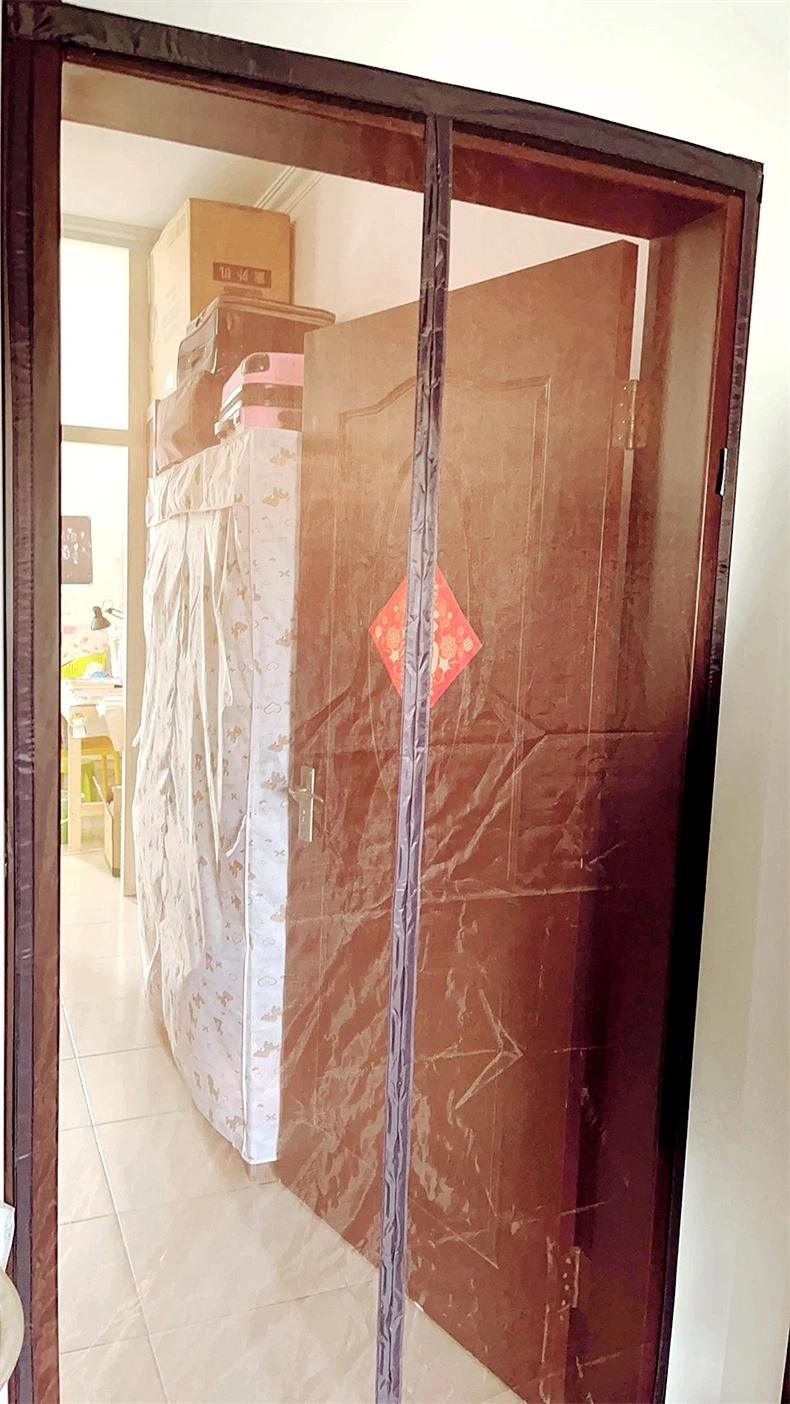 Description Picture 5 of itemEROCACA Brown Magnetic mosquito net door curtain mosquito door screen automatically turn off the invisible mesh mosquito nets