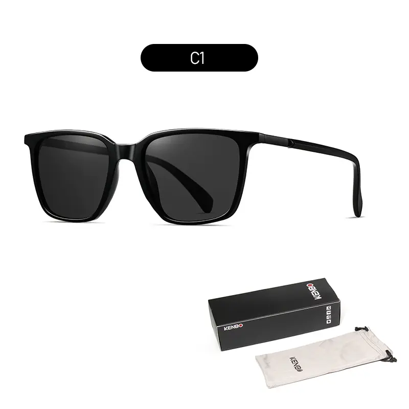 Polarized Sunglasses for Women Man Classic Retro Square UV400 Clear Vision and Glare Reduction for Driving Travel Sightseeing Be - Image 10