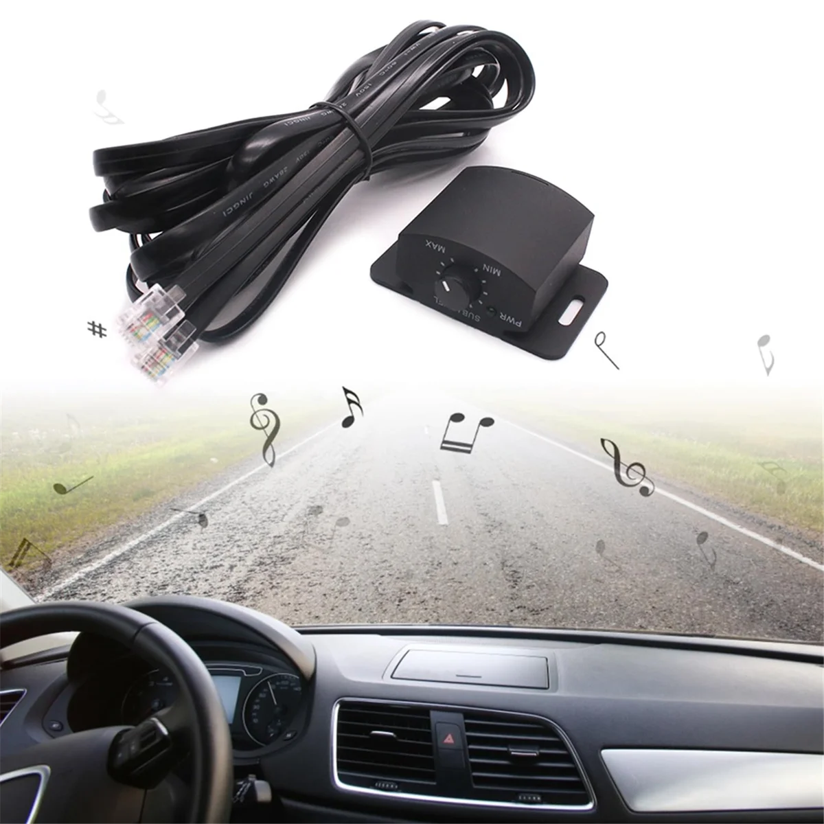 앰프 교체용 베이스 노브, 원격 6 핀 서브 우퍼, 원격 볼륨 조정, 스피커용 제어 노브