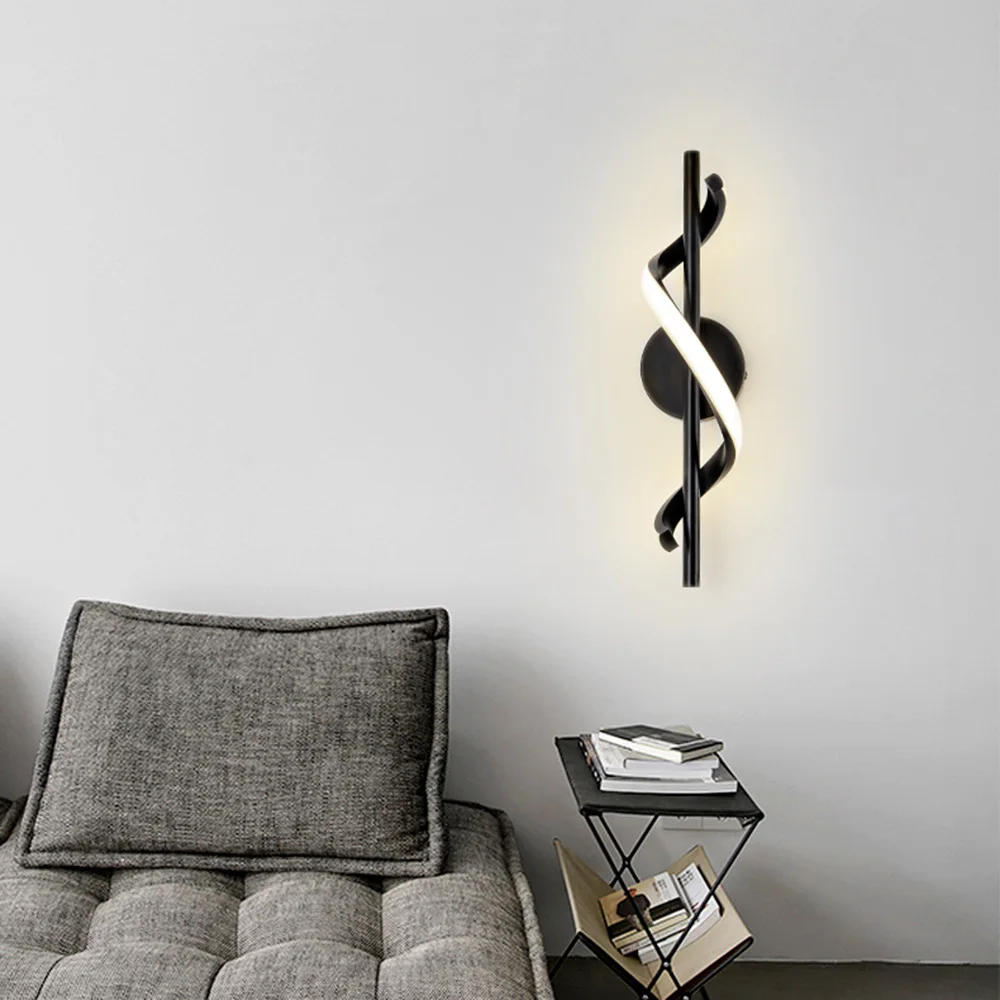 Modern LED Wall Lamp Living Room Dining Room Bedroom Bedside Indoor Creative Wall Decor Lights Decorative Sconce Lights