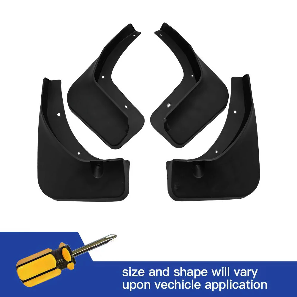 

4Pcs Front & Rear Mud Flaps Splash Guards Mudguards Black For MG ZS 2017 2018 2019