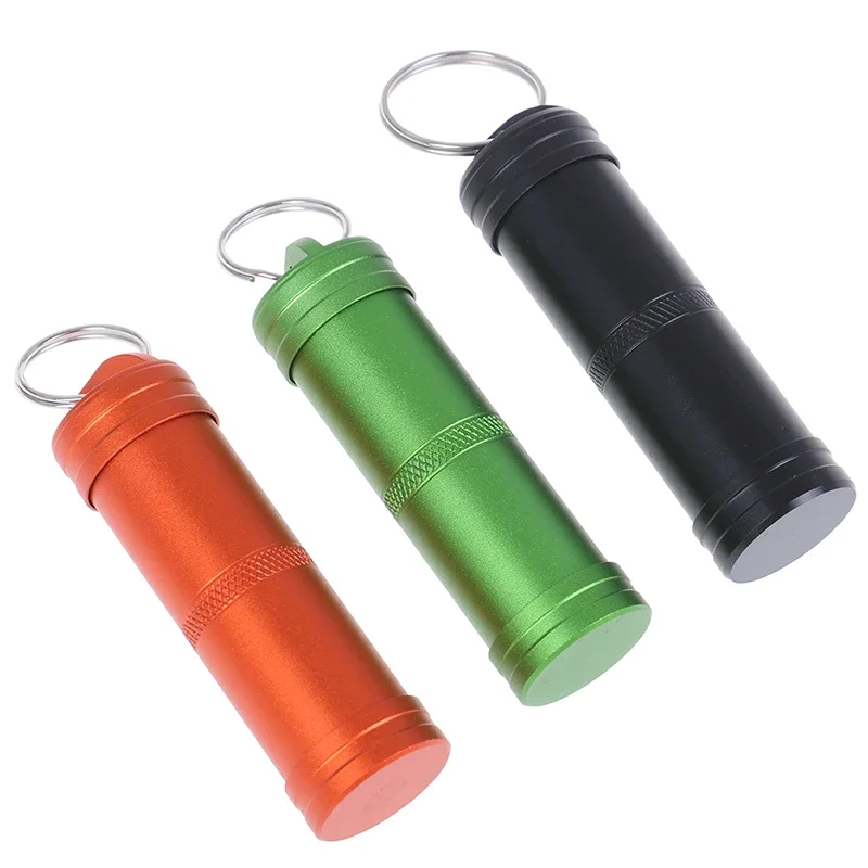 Compact Waterproof Capsule Seal Bottle - Outdoor EDC Survival Pill Box Case