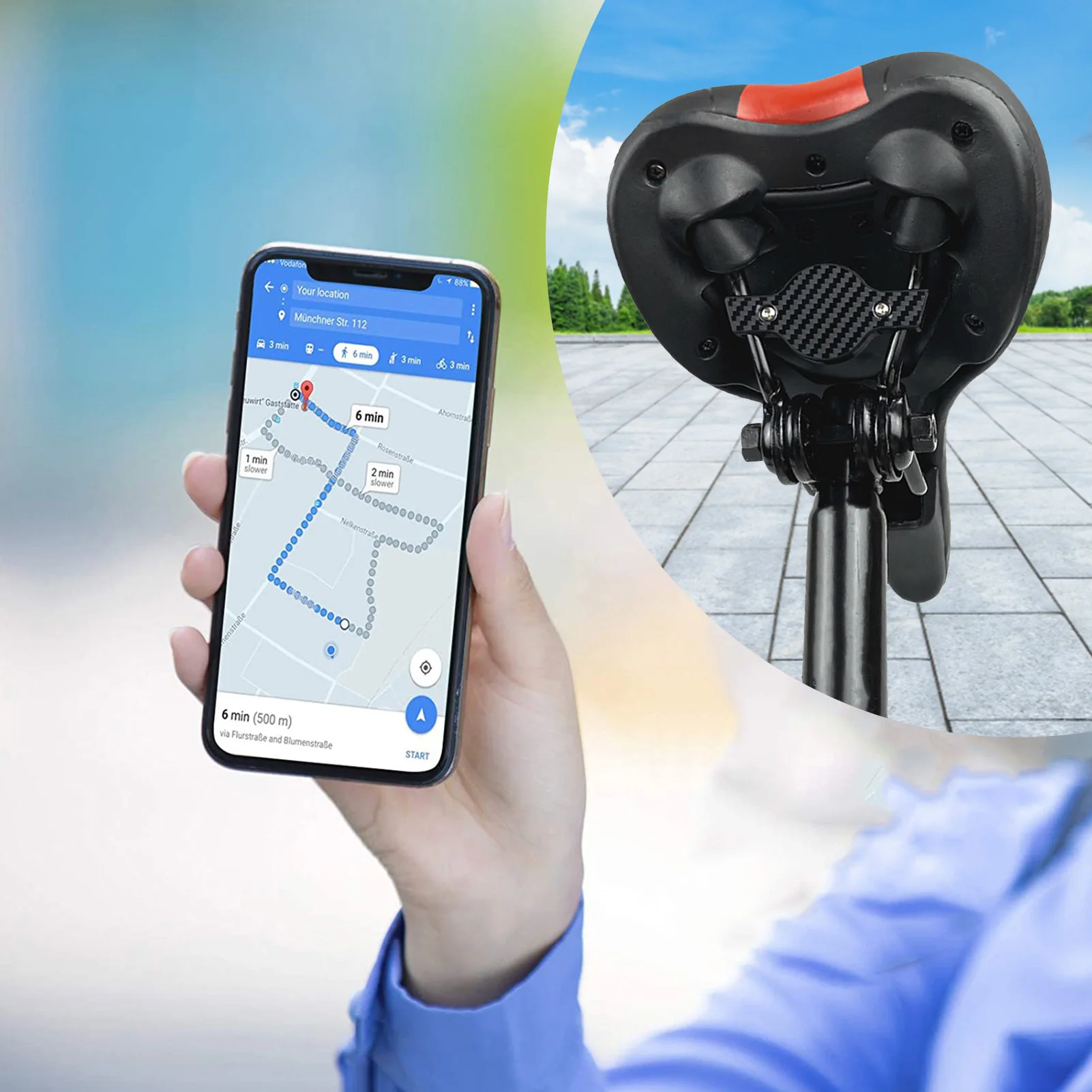 For AirTags Bike Mount-Road Bicycle Support Holder Tracker Positioner Mountain Bike Anti-lost GPS Location For Airtags Case