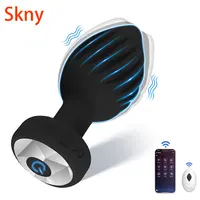 APP Control Anal Plug Vibrator Bluetooth Butt Plug Vibrator Prostata-massagegerät Weibliche Masturbator Erwachsene Sex Spielzeug für Frauen männer