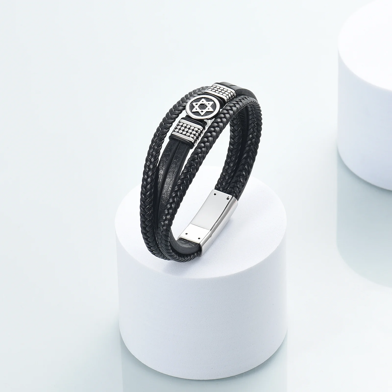 Viking Urn Bracelet for Ashes for Men Women - Leather Ashes Bracelets with Magnetic Clasp - Cremation Jewelry Cuff Bangle