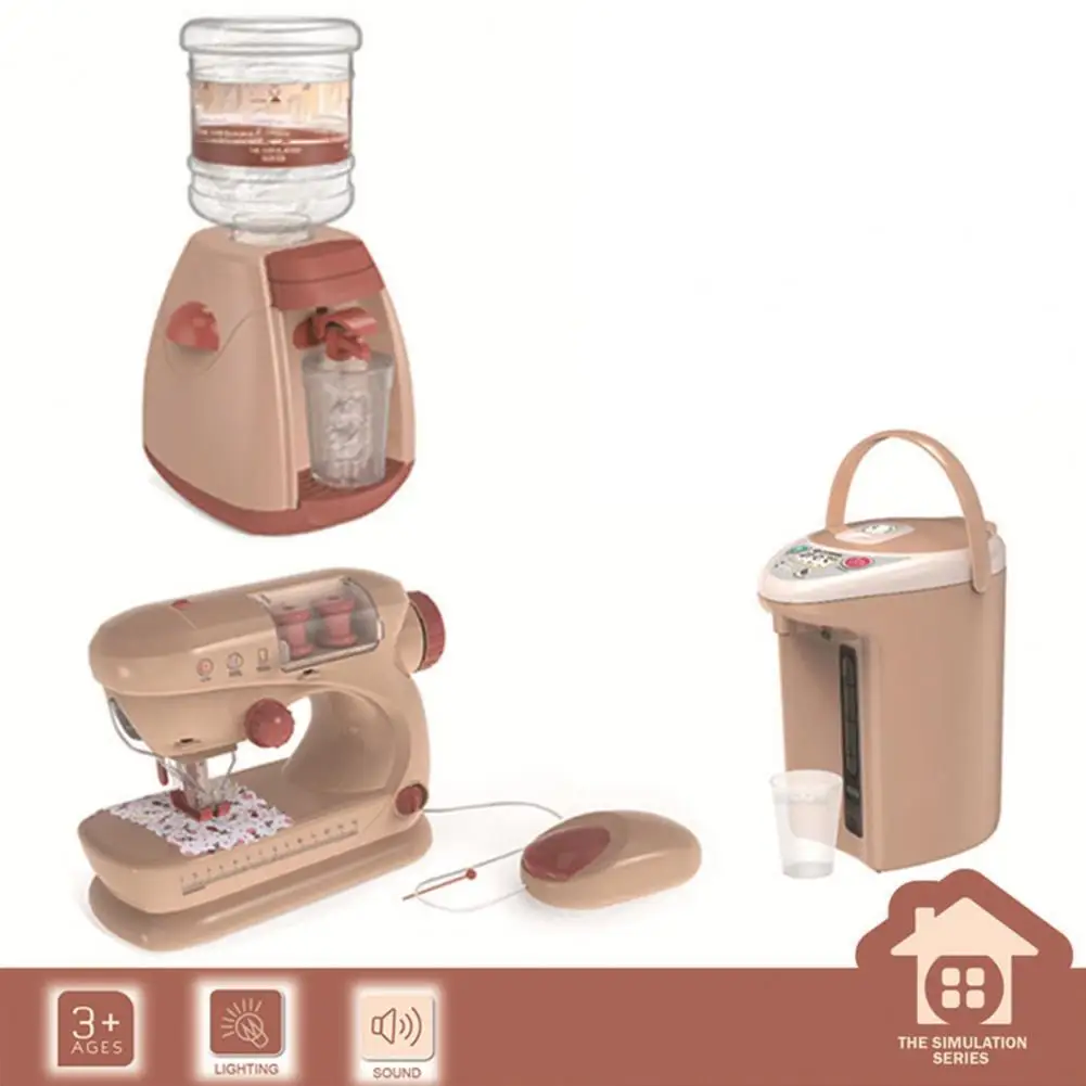 

1 Set Small Appliances Set Simulation Scenarios Intellectual Development PP Material Sewing Machine Play Toys Children Toys