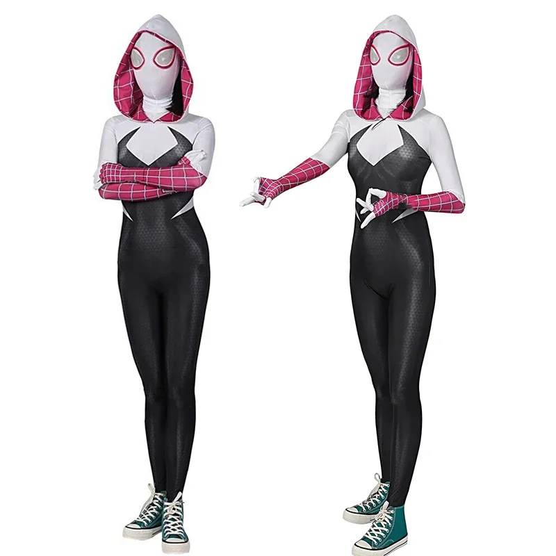 Spidder Wen Costumi Cosplay Per Bambini Adulti Wen Stacy Costume Zentai Tuta Tuta Vestiti Di Halloween