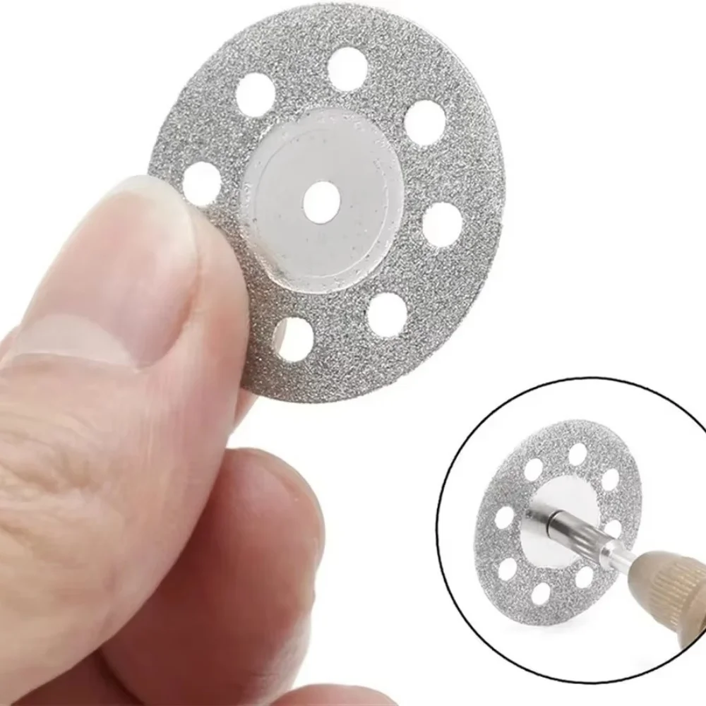 Diamant-Trennscheibe für Rotationswerkzeuge 20-30mm mit 3mm Dorn für Dremel Rotationswerkzeuge Mini-Schneidscheibe für Stein Glas Fliesen Metall – Detail 3