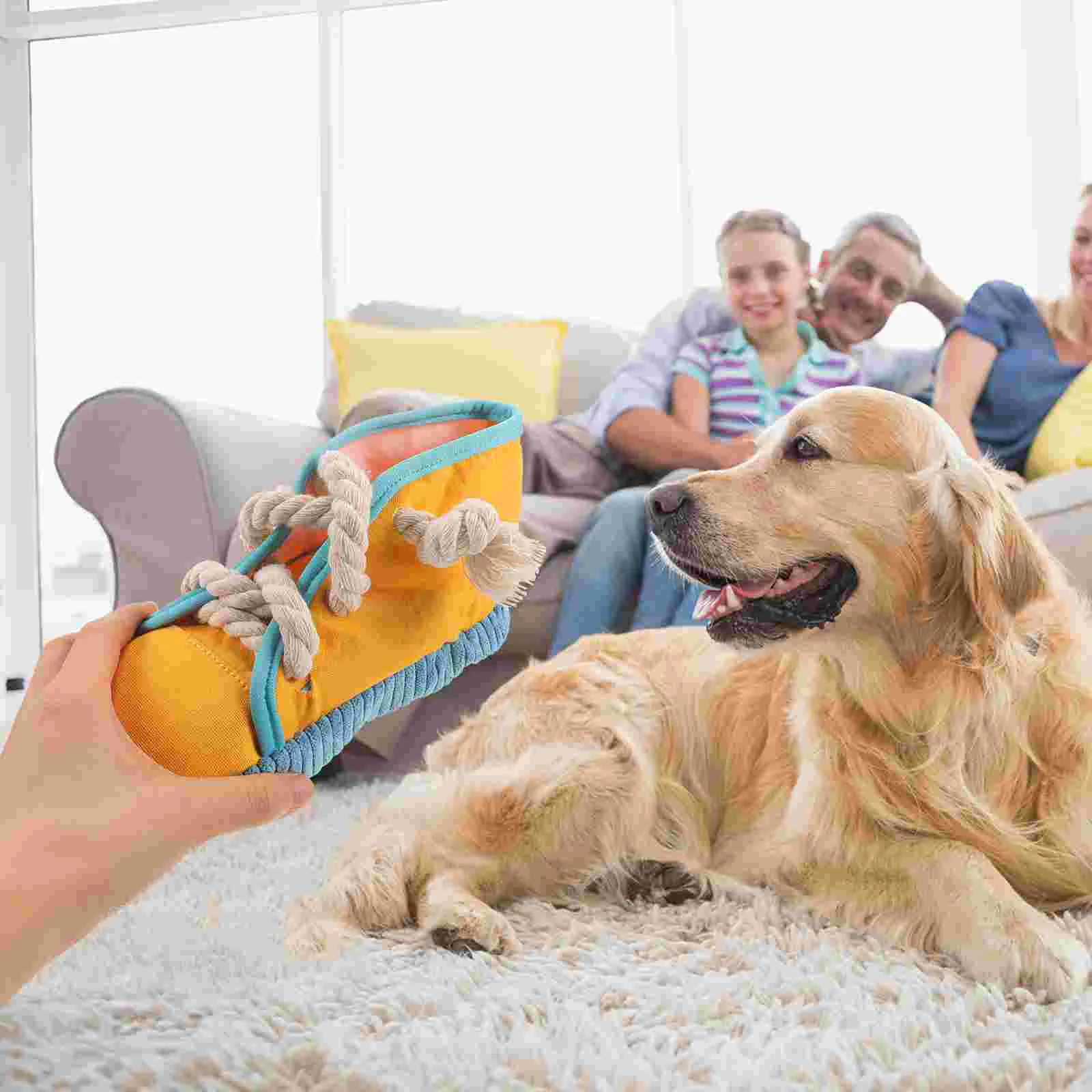 

Sneakers Pet Toy Animal Toys Shoe Shaped Chew Dog Puppy Teething Squeaky Chewing Small