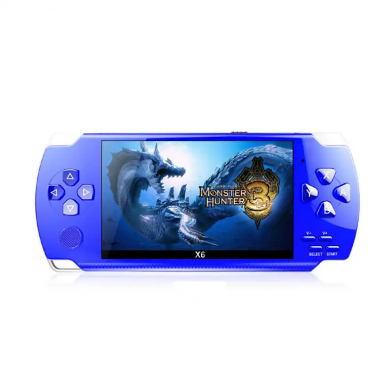 X6 Retro Video Game Console Portable Big Screen Handheld Build In 1500 Games Simulators Classic Mp3/mp4/Ebook TV Out Game Player 