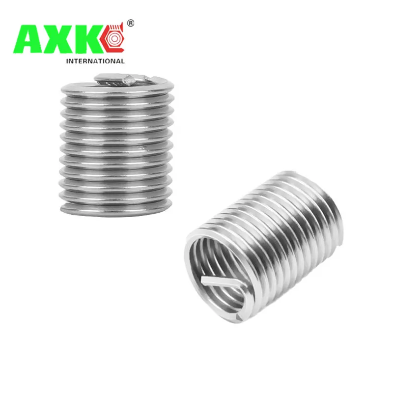 AXK – douille de vis M8 en acier inoxydable, manchon de vis, réparation de filetage m8 * 1.25 * 2D m8, 50 pièces