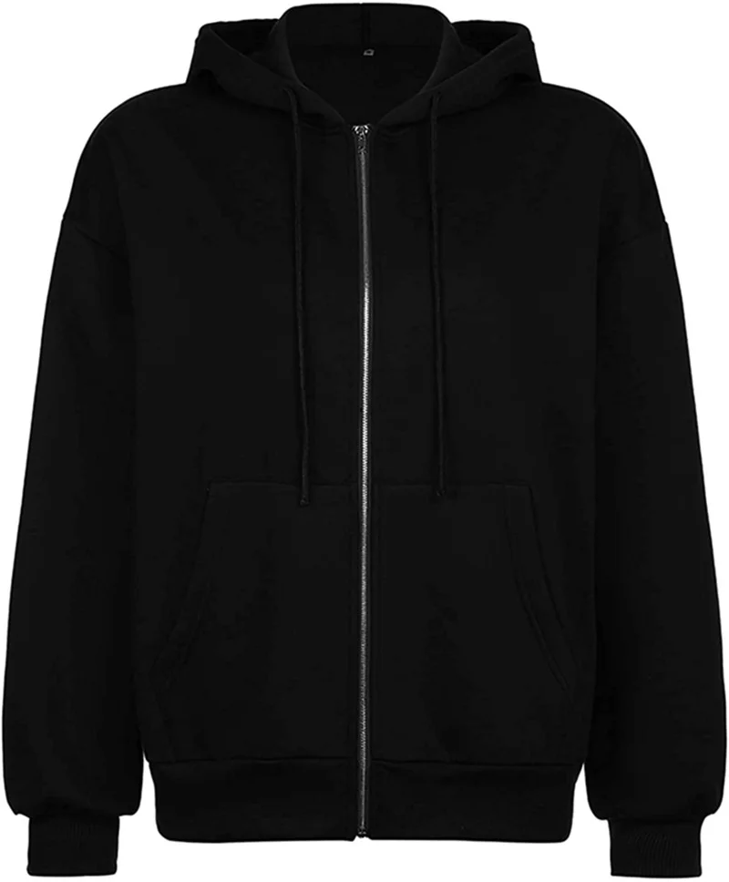 Autumn Winter Zipper Cardigan Hooded Sweatshirt Women Sporty Style Splice Double Pocket Hoodie Female Casual Thickened Warm Tops