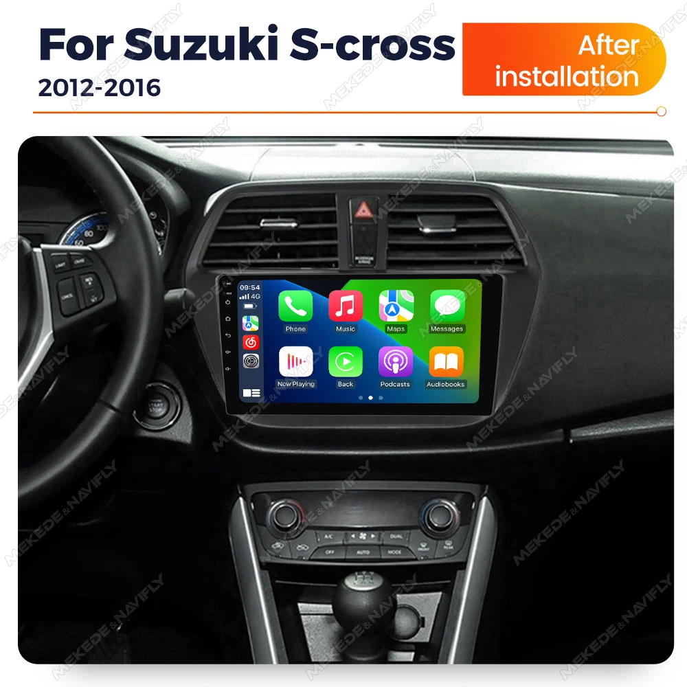 Wireless Carplay Android Auto Car Radio For Suzuki SX4 2 S-Cross 2012 - 2016 Stereo Multimedia Video Player Android 14 Head Unit