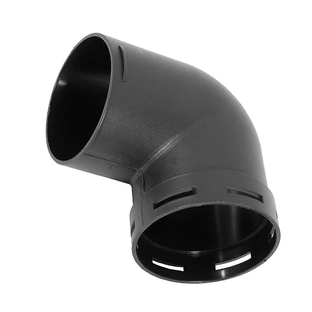 75mm/60mm Air Ducting Pipe Elbow Plastic Black Ducting Outlet Connector 90 Degrees Parking Heater For Eberspaecher air diesel heater duct pipe