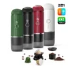 2in1 Portable Outdoor Rechargeable Coffee Machine Camping Travel Expresso Coffee Maker Fit Nexpresso Pod Capsule Coffee Powder 1