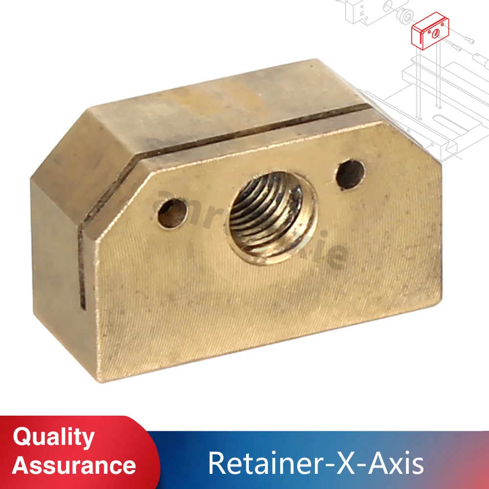 X-Axis Metric Feed Screw Nut SIEG SX3-179&X3&JET JMD-3&BusyBee CX611&Grizzly G0619&G0463 Cross leadscrew Nut 120mm wide cnc linear guide hgr15 type fully sealed dustproof cross slide ball screw sfu1610 100mm 500mm sliding table z axis