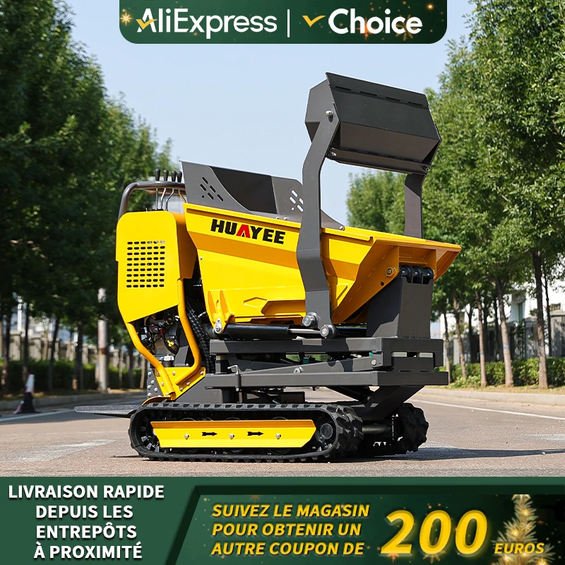 Mountain slope use 500kg Mini Crawler Dumper Customized High Quality Fast Delivery  Mini Dumper Material handling 1