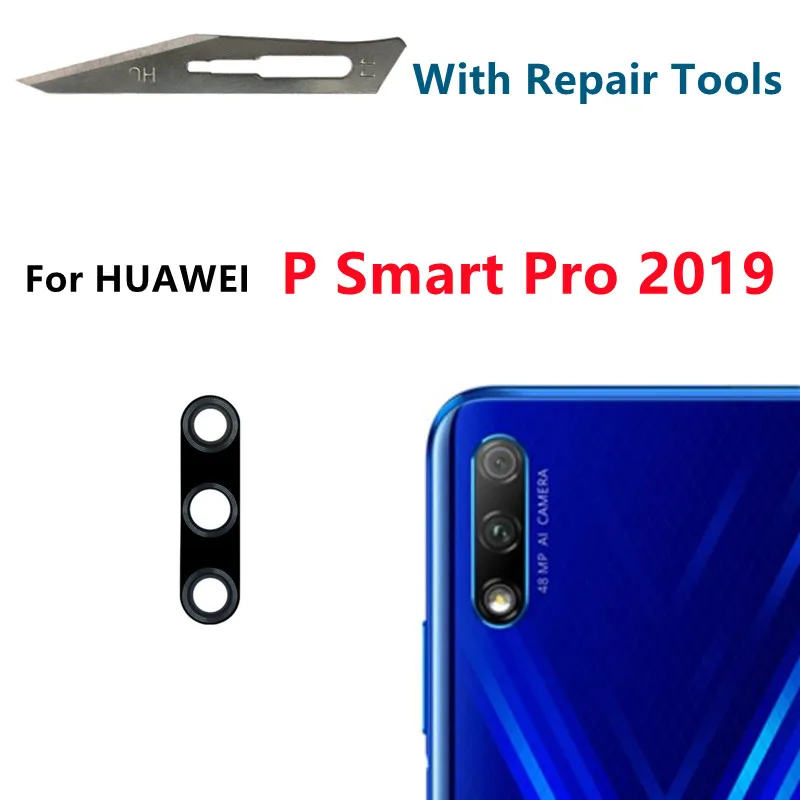 For Huawei P Smart Plus Pro S 2019 2020 2021 Rear Back Camera Glass Lens Cover with Adhesive Sticker