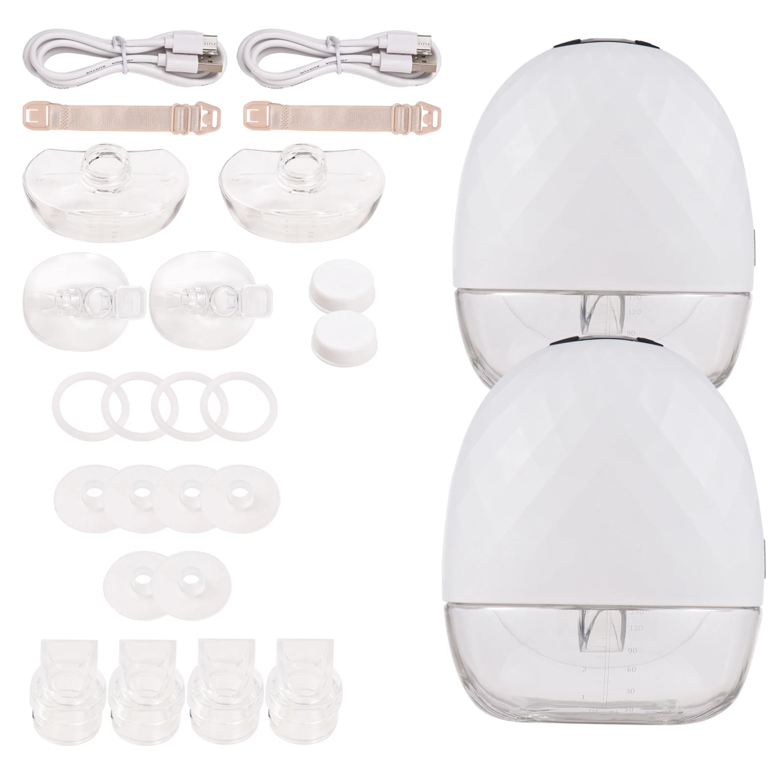 Portable Wearable Breast Pump Hands Free Electric Breast Pump 3 Mode 9  Suction Level with 150ml Milk Collector 24mm Silicone - AliExpress