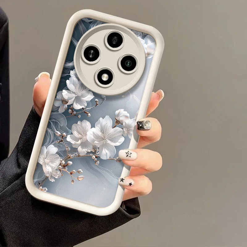 Elegant Cherry Blossom Floral Pattern Soft Phone Case Cover