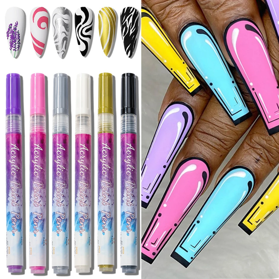 Drawing Nail Art Graffiti Pen Paint Liner Comics Design Marker Pen