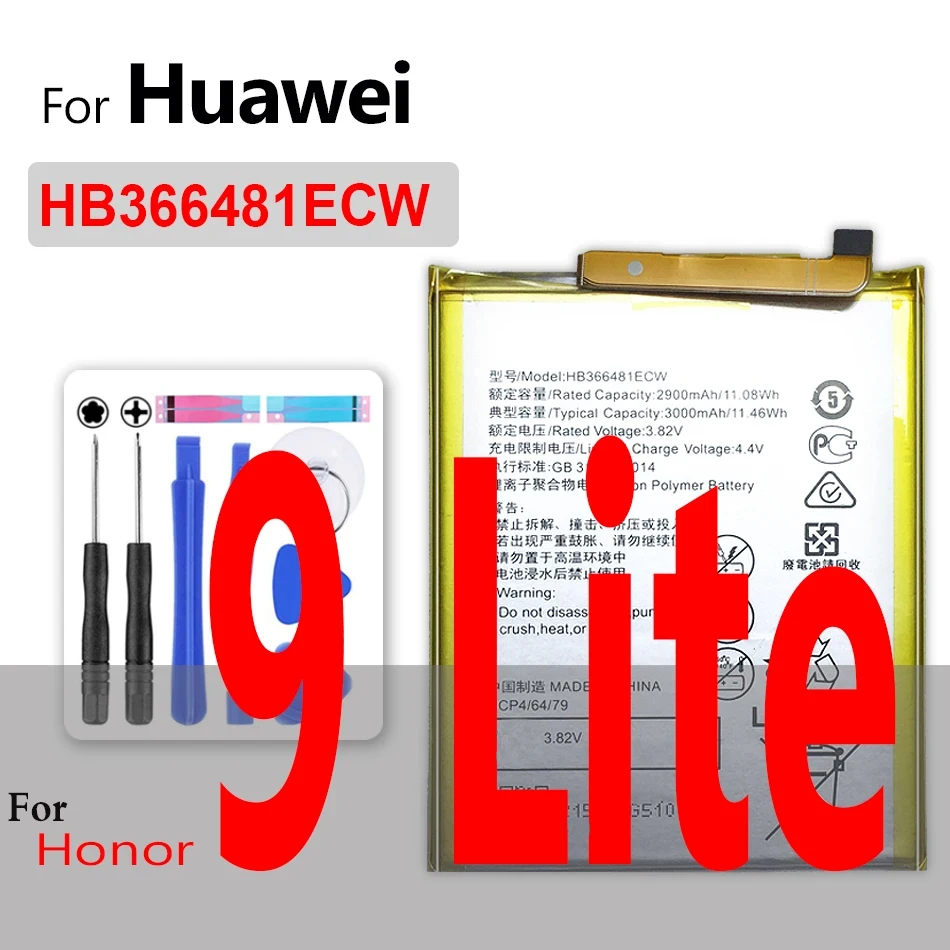 Batteria Per Huawei Honor 8 9 10 20 10I 20I Lite Pro 7X 8A 8C 8S 8X Stf-L09 Stf-Al10/V8 V9 Play /View 10 V10/View 10 Lite V20 V30