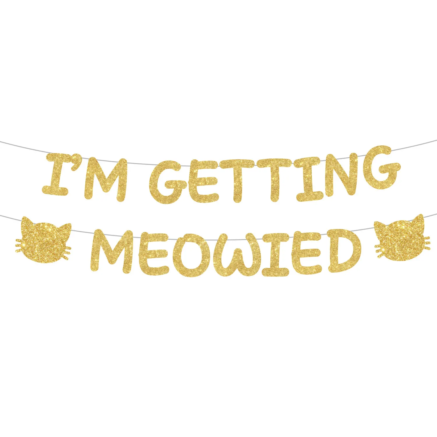 

I'm Getting Meowied Banner Cat Lover Banner Cat Themed Bachelorette Banner Bridal Shower Engagement Party Decor Supplies