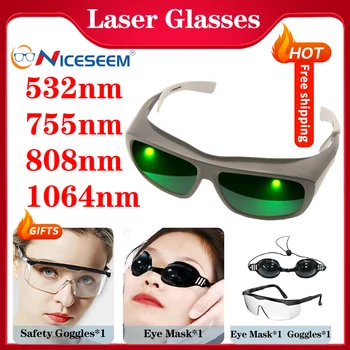 레이저 보호 안경 제모 고글, UV IPI IR IPL FPV 200-2000nm 용접 고글, 눈 안전 방사선 안경 OD6 CE