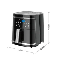 Hot Sale 6 In 1 Smart High Power Hot Air Fryer Digital Screen Friteuse For Kitchen Roasting 2