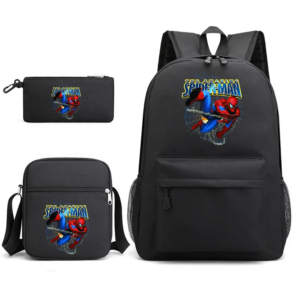 thumbnail image 1 of Nueva mochila periférica de Spiderman Across The Spider-verse, mochila de tres piezas, bolsas de lona para computadora de gran capacidad para estudiantes, 1 of 5