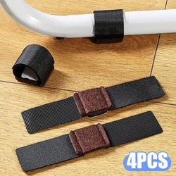 Non-Slip U-Shaped Felt Chair Leg Covers with Hook & Loop Fasteners (4 PCS)
