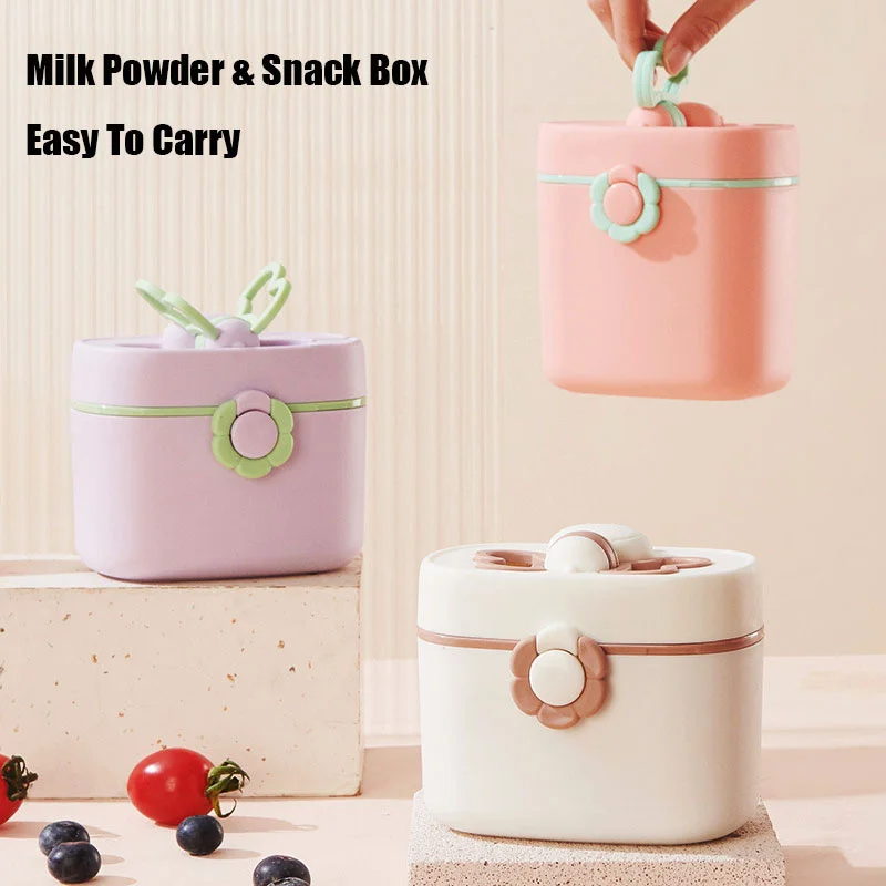 Baby Formula Dispenser Portable Milk Powder Container with Scoop