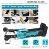 Oscillating Multi Function Tool for Makita 18V Battery Electric Saw Trimmer Shovel Polisher Woodworking Tool（No battery） 3