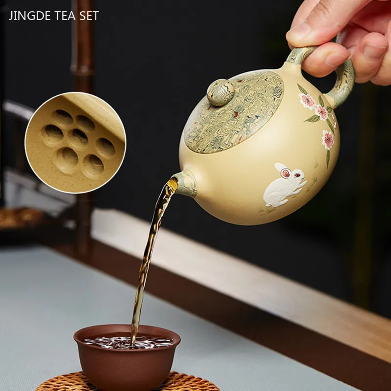200ml Master Handmade Xishi Tea Pot Boutique Yixing Purple Clay Teapot Custom Beauty Tea Infuser Chinese Zisha Tea Accessories
