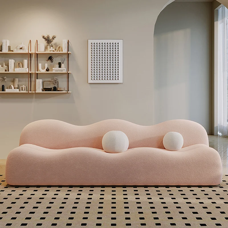 

Nordic Living Room Sofas Pink Modern Minimalist Lazy Sofa Luxury Sectional Europe Salas Y Sofas Muebles Economicos Furniture