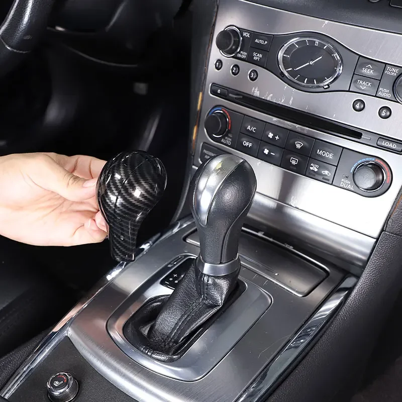 

Для Infiniti QX50 QX56 QX70 QX80 FX EX G25 G27 G35 G37 2007-16 ABS углеродное волокно Автомобильная шестеренка накладка отделка стикер автомобильные аксессуары