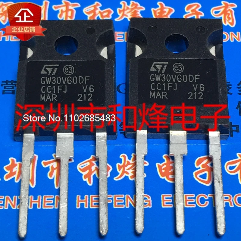 

(5 шт./партия) GW30V60DF STGW30V60DF TO-247 600V 30A