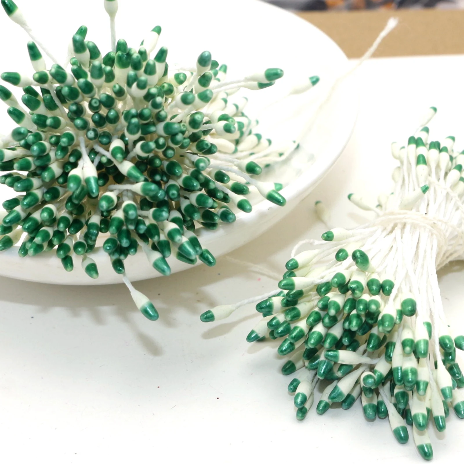 560 Double Color Hand-Made Artificial Flower Stamen Pistil Cotton String for Wedding