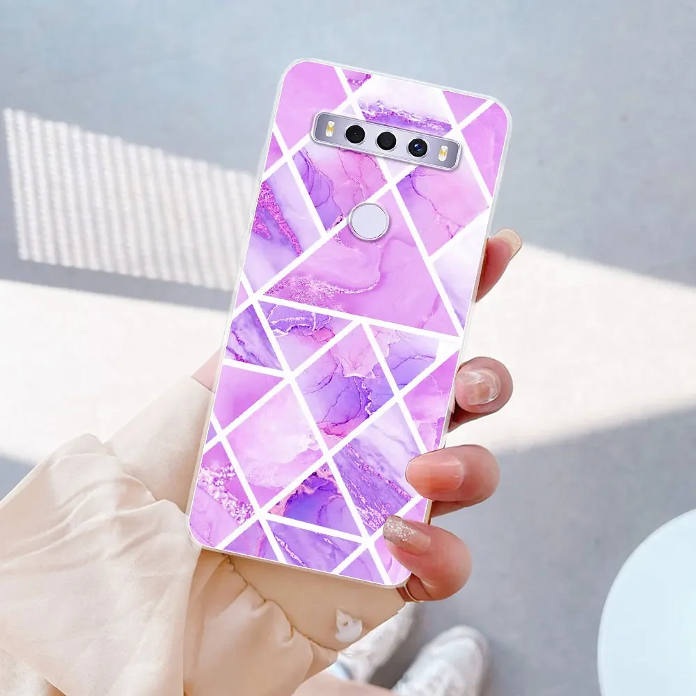 Stylish Clear Silicone Soft Shell Phone Case with Fashion Print Design