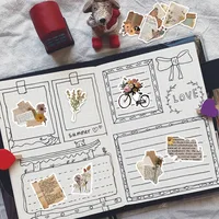 10/25/50pcs Aesthetic Vintage Diary Graffiti Stickers for DIY Scrapbooking Suitcase Water Bottle Phone Guitar Laptop 3