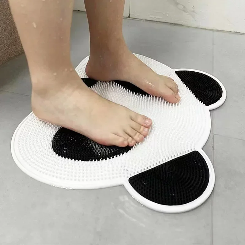 Panda Silicone Massage Pad Bathroom Anti Slip Bathing Back Rubbing Divine Instrument Foot Wash Dead Skin Shower Room Floor Pad Panda Silicone Massage Pad Bathroom Anti Slip Bathing Back Rubbing Divine Instrument Foot Wash Dead Skin Shower Room Floor Pad