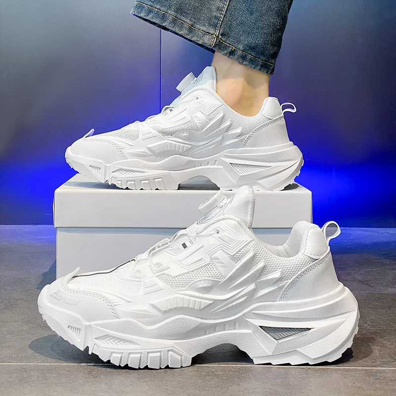 Scarpe Da Passeggio Antiscivolo Da Uomo, Scarpe Da Trekking Per Uomo Con Chiusura In , Scarpe Da Ginnastica Fitness Con Zeppa Punta Tonda, Scarpe Sportive Per Attivit&agrave; Turistiche E Camminate