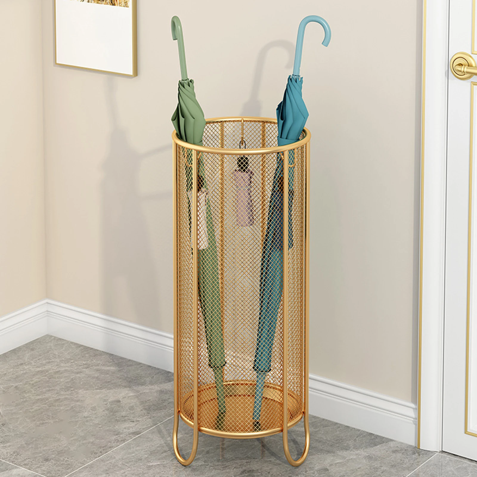 Iron Art Umbrella Storage Holder Umbrella Organizer Rack Stand Stand for Apartment Entryway garage