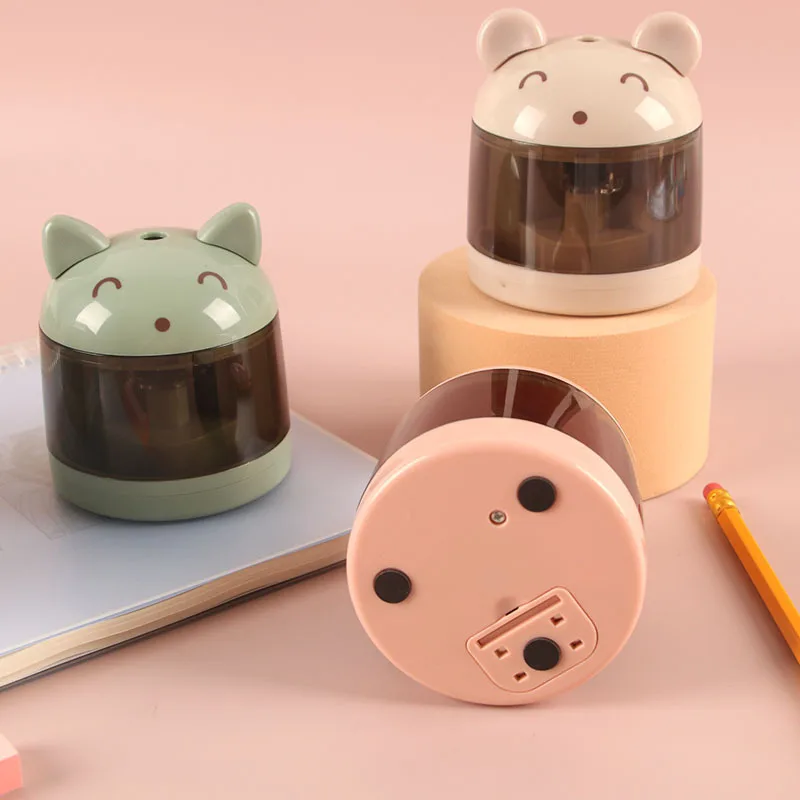 

Electric Pencil Sharpener Cartoon Cute Children Student Automatic Pencil Sharpener for School